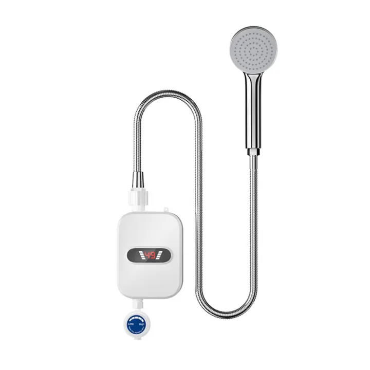 Calentador de agua instantáneo para ducha 3500W, calentador de agua caliente pantalla Digital, Con kit de ducha, para casa de campo, Hotel - 1