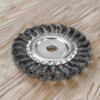 Disc De Trimmer De Hierba 4/5 Pulgadas Ruedas De Acero Inoxidable Para Limpieza Y Pulido Con Placa De Fijación Integrada Piezas De Repuesto Para Motosierra - details 1