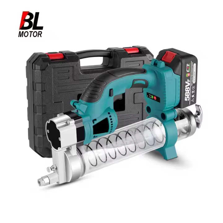 Pistola engrasadora eléctrica inalámbrica para mantenimiento de aceite lubricante de coche, herramienta eléctrica de alta presión para batería Makita de 18v, 10000PSL Pistola eléctrica de mantequilla - 1
