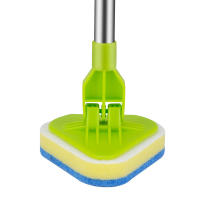 Cepillo Multifuncional De Limpieza Para Baño Y Cocina Con Pincel De Esponja Y Telescopio Triangular Herramienta De Limpieza Ecológica De Nylon - details 1