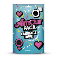 AMOUR PACK Set de 7 Piezas Embrace Love Juguetes sexuales Antifaz Pluma Esposas Dados Vibrador Consolador - details 1
