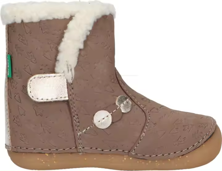 Botas de Niña KICKERS 909740-10 SO WINDY NUBUCK 123 TAUPE OR FANTAI - 1