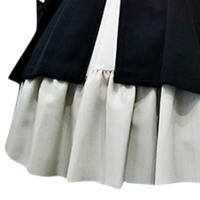 Vestido Lolita Vintage Medieval Negro Para Mujer Estilo Gótico Renacentista Con Volante Clásico Halloween Dulce Kawaii A-Line Talla Natural Vestidos De Poliéster Talla Regular Cuello Con Borla - details 7