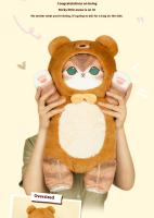Muñeco De Peluche De Tiburón Genuino Mofusand Juguete Lindo Para Decoración De Habitación Regalo De Cumpleaños Suave Almohada Larga Para Dormir Unisex Tamaño 50cm Relleno De Algodón PP - details 4
