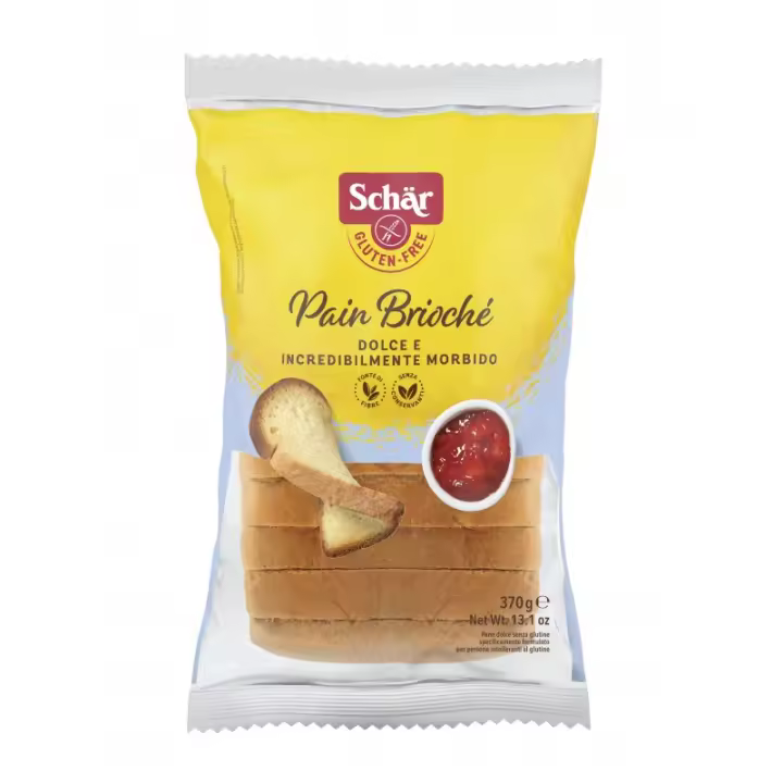 DR. SCHAR - Pan Brioché 370 g, Ideal para el Desayuno o Tentempié, Pan de Molde Tradicional, Toque Tierno y Dulce a Tus Platos, sin Gluten, sin Trigo y sin Conservantes, Producto Vegetariano - 1