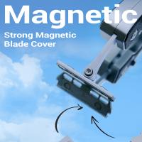 Afeitadora Manual Colorlamb Para Hombres Con Mango De Metal Plegable Seguridad Single Edge 30 Hojas De Afeitar Nueva Estilo Barber Shaver - details 3
