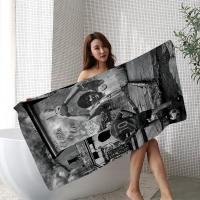 Toalla De Playa Absorbente Y Suave Para Niños Con Estampado De Diego Maradona Art Anime Toalla De Baño Rectangular Para Viajes Camping Gimnasio Tamaño 30x60 Cm - details 7