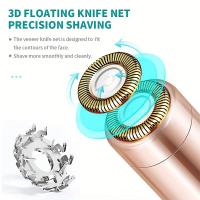 Epilador Eléctrico Portátil Para Mujer Trimmer De Cejas Y Barba Afeitadora Para Rostro Cuello Labios Y Axilas Razor De Batería - details 10