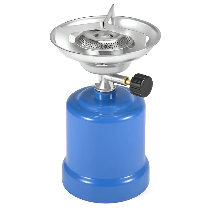 Mini Cocina de gas portátil con llama regulable Ideal para Cocinar en el camping - 1