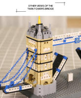 Bloques De Construcción Educativos Serie De Edificios De Renombre Mundial Puente De Dos Torres WG4219 Juguetes Para Niños - details 8