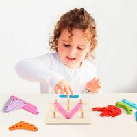 Bloques De Construcción Creativos De Madera Para Niños Juguete Educativo Montessori De Formas Variadas Y Colores Prueba De Encaje Para Edad Temprana - details 4