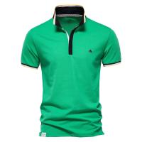 Camisa Polo de Algodón A LA Moda con decoración de metal y solapa, novedad de Primavera y Verano - details 4