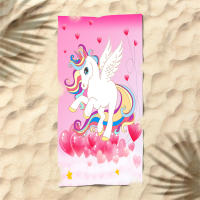 Toalla De Playa Unicorno Arcoíris Para Niños Y Niñas Microfibra Absorbente Ligera Y Rápida Secado Toalla De Piscina Perfecta - details 4