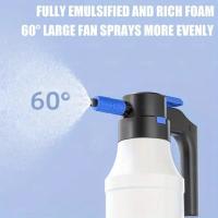 Eyector de espuma eléctrico portátil de 1,5 l, generador de espuma para lavado de autos, tipo pulverizador, recargable, neumático, pulverizador de agua a alta presión - details 3