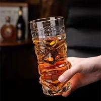 Vaso De Barra De Cristal Tiki Copa De Cóctel Hawaiano Cara De Fantasma Vaso De Agua Creación Gome Vaso De Barra Para Cócteles - details 6