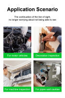 Cámara De Inspección KERUI W600 Dual Con Lente De Agua Impermeable Para Tubería Y Carros Android IOS Endoscopio Inalámbrico De 8mm - details 8