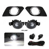 Luz De Foga LED Para Nissan X Trail 2014-2016 DRL De Día Impermeable Con Cableado Botón De Interruptor Material ABS+ Vidrio+ Cromo - details 1