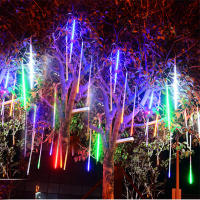Luces De Invierno LED Para Exteriores Estallido De Meteoros Con Caída De Hielo Decoración Navideña Luz Cascada De Copos De Nieve Para El Hogar - details 15