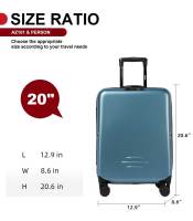 PC Maletas plegables  Multicolor del tamaño 20 pulgadas, adecuado para uso doméstico, viajes, viajes de negocios, maleta plegable, ahorro de espacio de almacenamiento - details 2