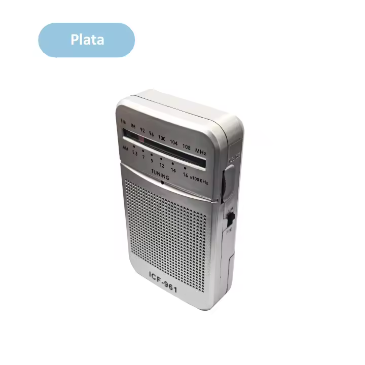 LIFA Radio tradicional FM/AM pequeño con antena telescópico, radio portátil pequeño ICF961 - 1
