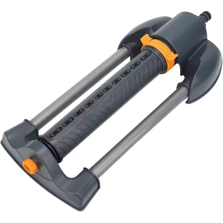 Aspersor de césped oscilante, aspersor rotativo, aspersor oscilante, herramienta de riego automático oscilante ajustable de 20 orificios para césped, jardín, patio - 1
