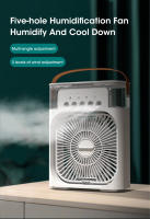 Ventilador Portátil Humificador Luz Nocturna LED 3 En 1 Enfriador De Aire USB Para El Hogar Con Neblina De Agua - details 2