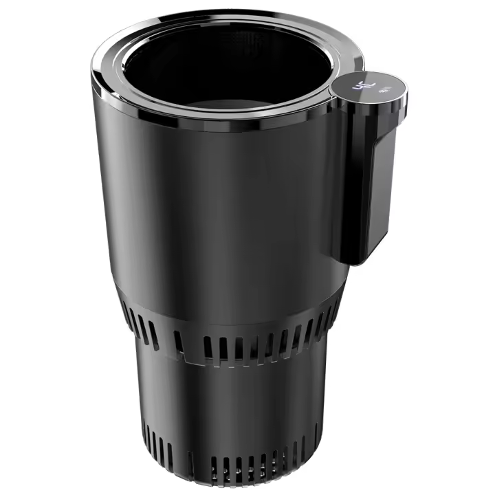 Soporte De Taza Para Coche 12V Con Calentador Y Enfriador Temperatura Mostrada 2 En 1 Smart Mug Holder Bebida Caliente Fría Bebé Botella Calentador - 1