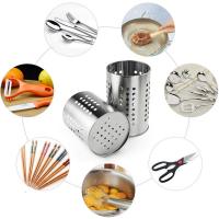 Organizador de utensilios de cocina de 2 piezas, soporte para utensilios de cocina de Maple inoxidable para organizar cajones, encimeras y almacenamiento de vajilla - details 3
