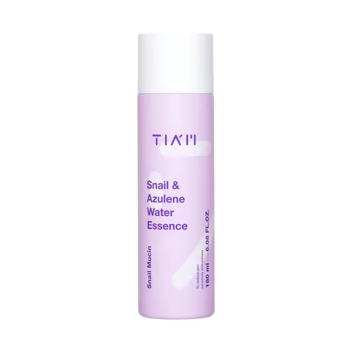 Esencia Snail & Azulene Water TIAM (180ml) | skincare cosmética coreana | Esencia ligera con extracto de caracol y azuleno que hidrata, repara y calma la piel. Refuerza la barrera cutánea, ideal para pieles sensibles. Proporciona hidratación y protección - 1