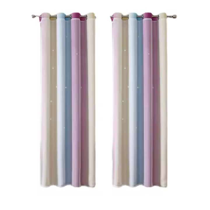 Cortinas con ojales rosa moderno, filtrantes de luz.estores enrollables,cortinas pack de 2, 100x130cm cortina opaca, - 1