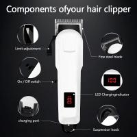 Cortapelos eléctrico Cortapelos de peluqueríaCabezal de Corte de aceroPantalla LCD ajustable - details 1