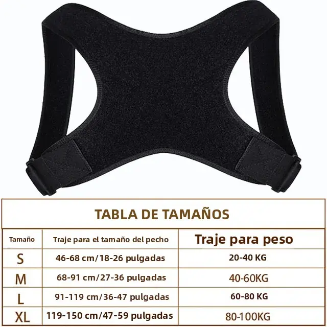 Corrector De Postura Ajustable Para Espalda Soporte Cinturón Para Hombros Espalda Invisible Para Adultos Correa De Apoyo Para Espalda Y Cuello - 1