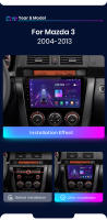 Junsun Radio Coche para Mazda 3 bk maxx axel 2004 2005 2006 2007 2008 2009 2010 2011 2012 2013 Inalámbrico CarPlay Android Auto AI Voice 2 din Pantalla Coche Android Auto Multimedia Navegación GPS Auto radio - details 3