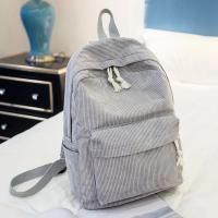 Mochila De Corduroy Personalizada Para Mujer Estilo Clásico Campus Antirrobo Con Mangueras Suaves Bolsa De Escuela Para Adolescentes Unisex - details 1
