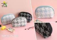 Neceser Maquillaje Viaje Portátil, Bolsas de Cosméticos Mujer con Cremallera, Bolsa Maquillaje Organizador a Cuadros, Mini Neceser Ligero para Viajar, Organizador Lápiz de Labios Estuche Maquillaje - details 3