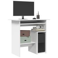 vidaXL Escritorio de madera contrachapada 80x45x74 cm en color Roble ahumado/Negro/Madera antigua y más | estructura resistente ideal para salón dormitorio o estudio - details 3