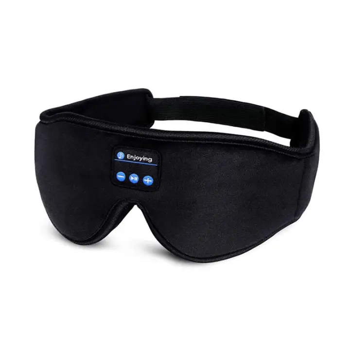 Auriculares Bluetooth De Viaje Inalámbricos Con Máscara Ocular 3D Comodidad Elástica Suave Cabezal over the Ear Para Dormir - 1