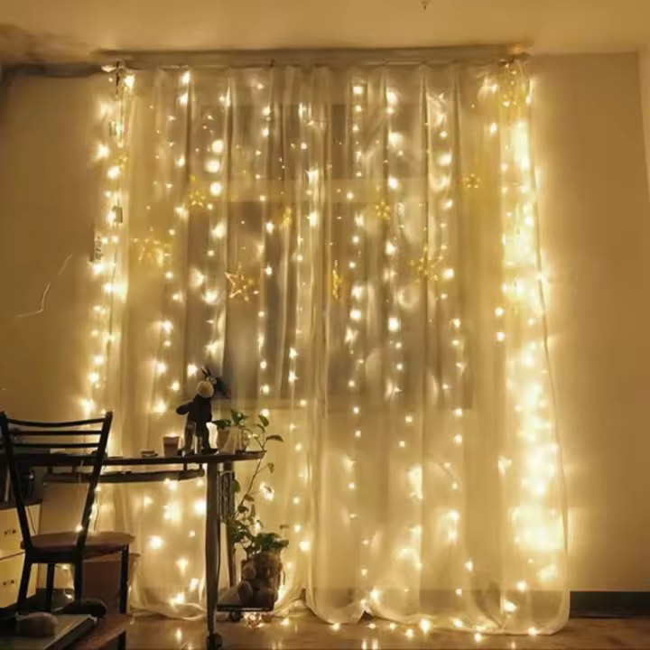 Garland De 6M Luz De Fairy LED Para Fiesta Boda Navidad 8 Modos USB Luces De Cinta Para Decoración De Hogar Y Dormitorio - 1