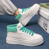 Zapatos Casuales Para Hombre Blanco Con Plataforma Alta Calidad Tenis De Exterior Deportivos De Tenis Talla Verdadera Para Adultos Material Superior PU Suela De PVC Transpirable Y Massajeador - details 27