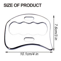 Masajeador De Acero Inoxidable Gua Sha Herramienta De Desgaste Muscular Para Relajación Corporal Y Masaje Facial Uso Manual Tamaño Medio - details 13
