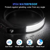 Lámpara Frontal COB LED Recargable Por USB Con Sensor De Inducción Batería Integrada Para Camping Pesca Y Senderismo Luz Exterior Impermeable De 10W - details 1