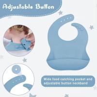 Vajilla de Bebé Silicona, 10 piezas Juegos de vajilla infantil, Cubiertos con plato ventosa, Plato Bebe Ventosa,Tenedor con mango de madera, bebe de silicona, Babero Set vajilla silicona bebe - details 4
