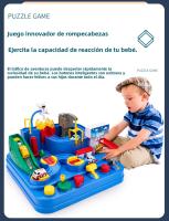 Aventura Automovilística para Niños: Circuito de Tren con Aparcamiento y 2 Coches de Regalo, 23x23x18 cm - details 2