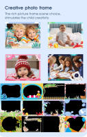 Cámara Infantil de Dibujos Animados con Doble y Disparo Único - Cámara de Fotos y Vídeo para Niños y Niñas de Juguete de Juegos Creativos - details 18