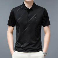Polera Polo Para Hombre Casual Negocios Corta Resistente Al Arrugas Y Liso Cómoda Transpirable Verano Viscosa Solida Regular - details 6