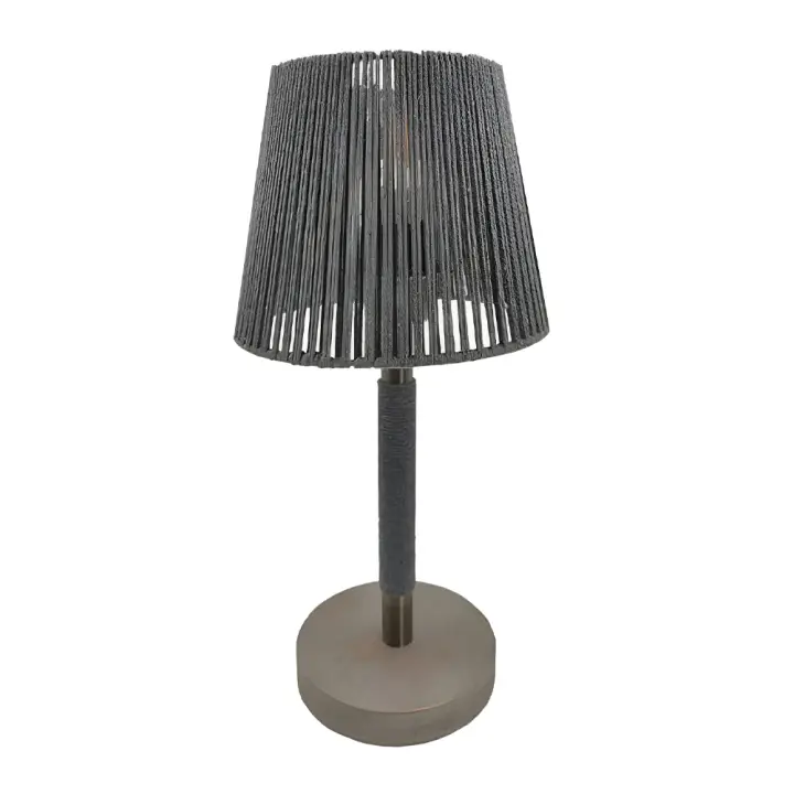Lámpara de Mesa -  Base de Madera - Casquillo E27 - KALIX - 1