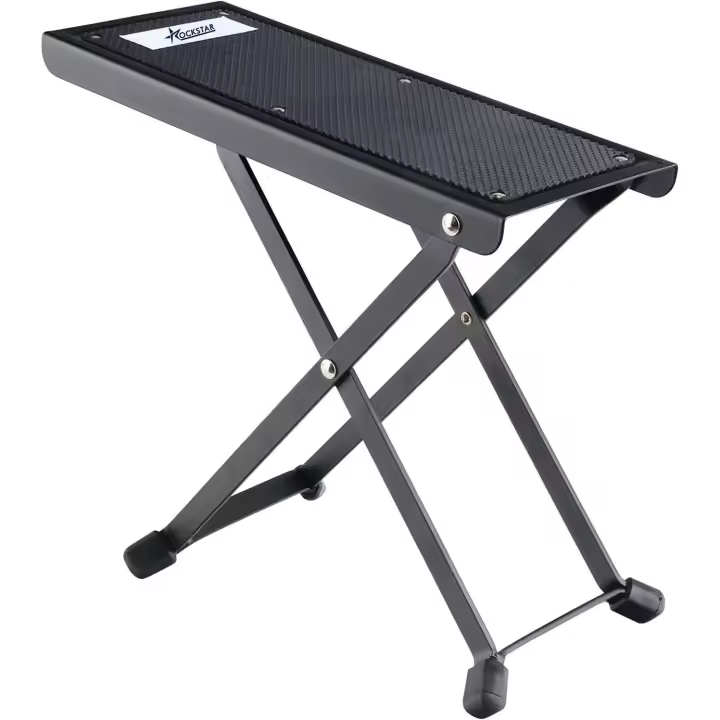 ROCKSTAR MUSIC Rockstar Music - Banquillo Reposapiés para Guitarra Ajustable y Ergonómico - 1