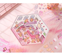 2pcs Pegatinas 3D De Escena Miniatura Cartoon Para Niños Stickers De Paisaje De Casa Para Manualidades Y Regalo Creativo - details 17