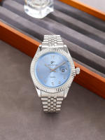 Reloj De Pulsera De Lujo Para Hombre Estilo Casual Y Deportivo Calendario Integrado Acero Inoxidable Movimiento Cuarzo Clásico Y Negocios - details 13