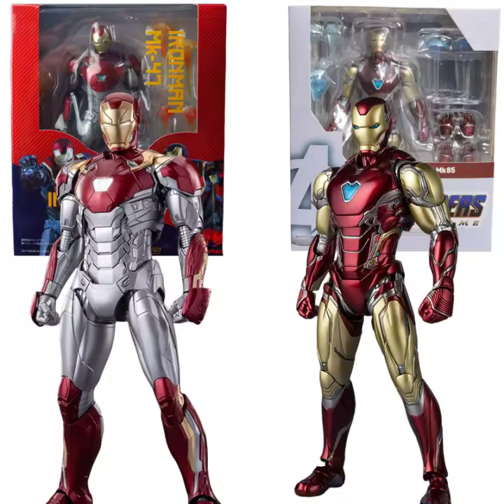 Figura De Acción Del Héroe Del Vengador Iron Man MK47 MK85 Modelo Articulado Para Coleccionar Decoración De Escritorio Juguete Para Niños Regalos Para Fiestas - 1
